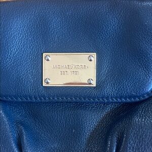 Michael Kors Navy Leather Shoulder Bag